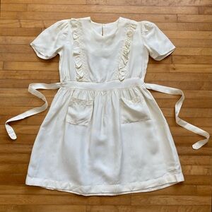 Sweet GIRL’S VINTAGE DRESS Ruffles Spring 1950s Easter